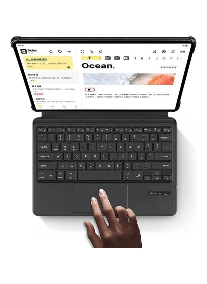 Touchpad Bluetooth Keyboard Case Compatible with Huawei MateBook E 12.6 inch DRC-W58 W56 W76 Tablet