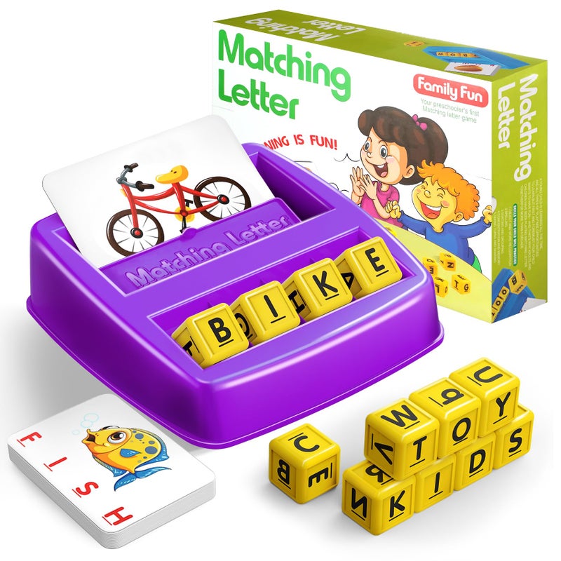 NARRIO Educational Toys for 3 4 5 Year Old Girls Boys Gifts Matching Letter Spelling Games Learning Toys for Kids 24 Year Olds Christmas Birthday Gifts for 36 Year Old Girls Toddler Toys Age 24 - Image 2
