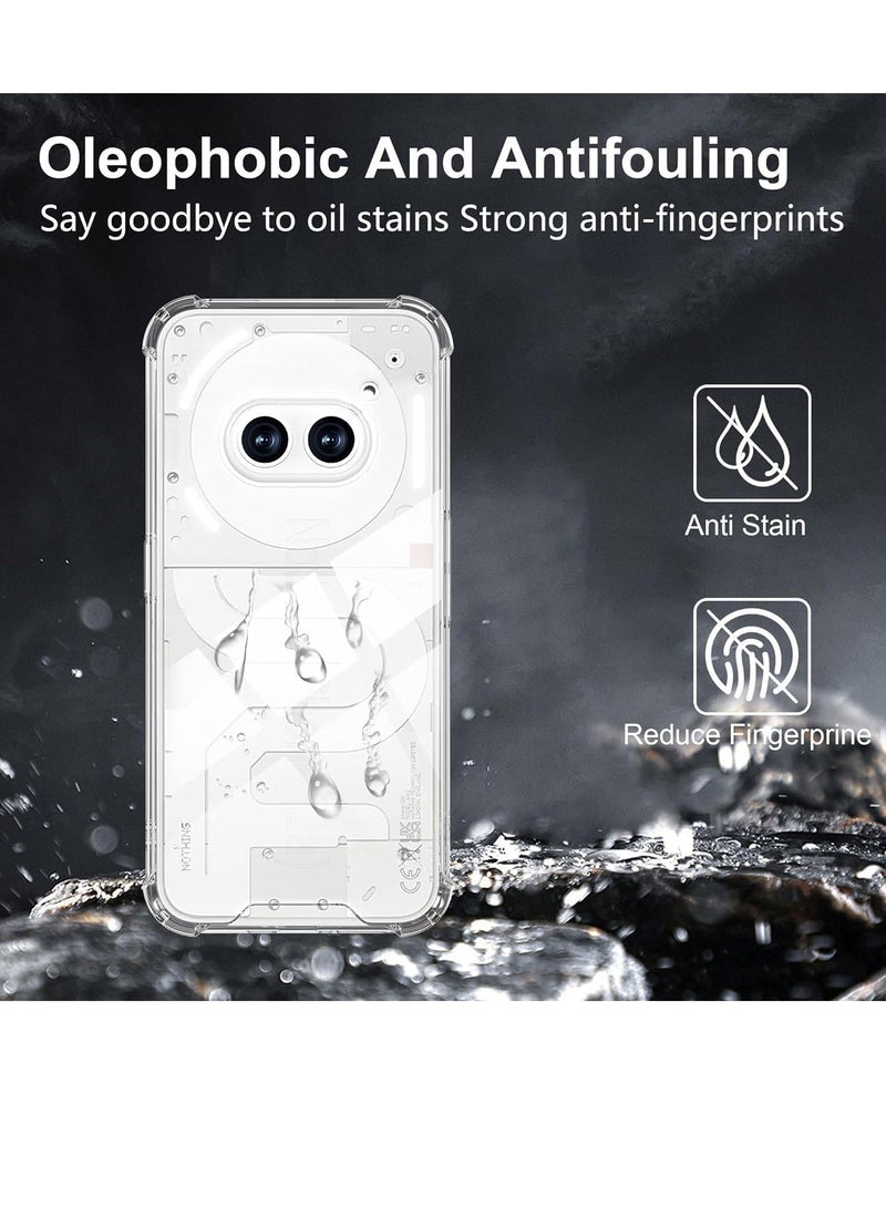 ELTRAZONE Compatible Case for Nothing Phone 2A 5G – Soft TPU Silicone Cover with Tempered Glass Screen Protector [2 Pack] – Shockproof Crystal Clear Transparent Protection for Nothing Phone 2A 5G - Image 5