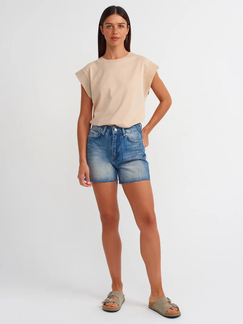 ديلفين 30724 Cotton T-Shirt-Light Beige