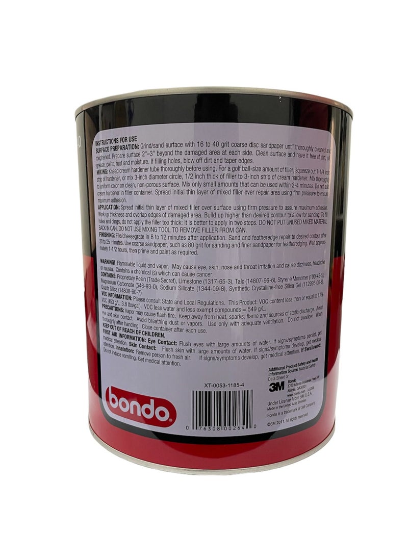 Bondo - Lightweight Body Filler, 264D With Hardener - Image 1