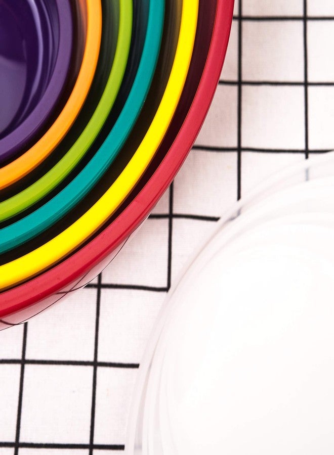 KX-WARE Melamine Mixing Bowls with Lids - 6 Piece Melamine Bowls and 6 Piece Plastic Lids, Multicolor - Image 3