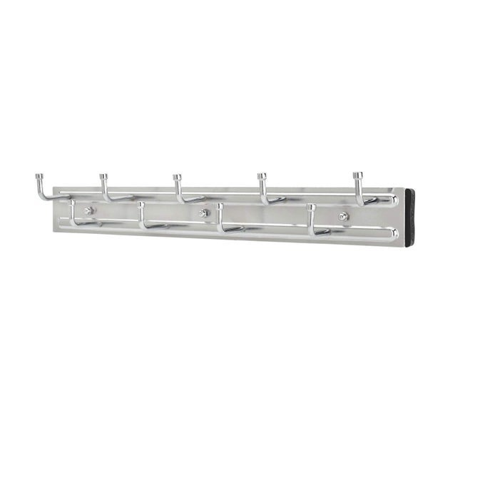 REVASHELF 14 PULL OUT CLOSET ORGANIZATION RACK FOR BELTS TIES AND SCARVES ACCESSORIES STORAGE HANGER WITH MOUNTING HARDWARE CHROME BRC14CR