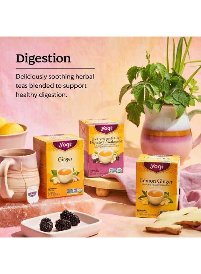 YOGI Tea - Stomach Ease (6 Pack) - Supports Healthy Digestion with Peppermint, Licorice Root, and Ayurvedic Herbs - Caffeine Free - 96 Organic Herbal Tea Bags - Image 5