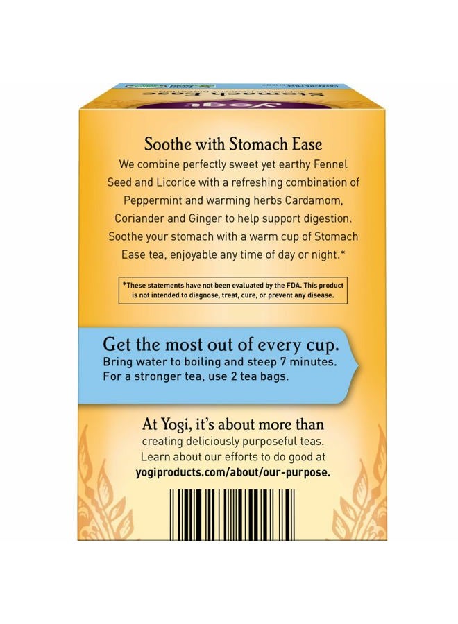 YOGI Tea - Stomach Ease (6 Pack) - Supports Healthy Digestion with Peppermint, Licorice Root, and Ayurvedic Herbs - Caffeine Free - 96 Organic Herbal Tea Bags - Image 3