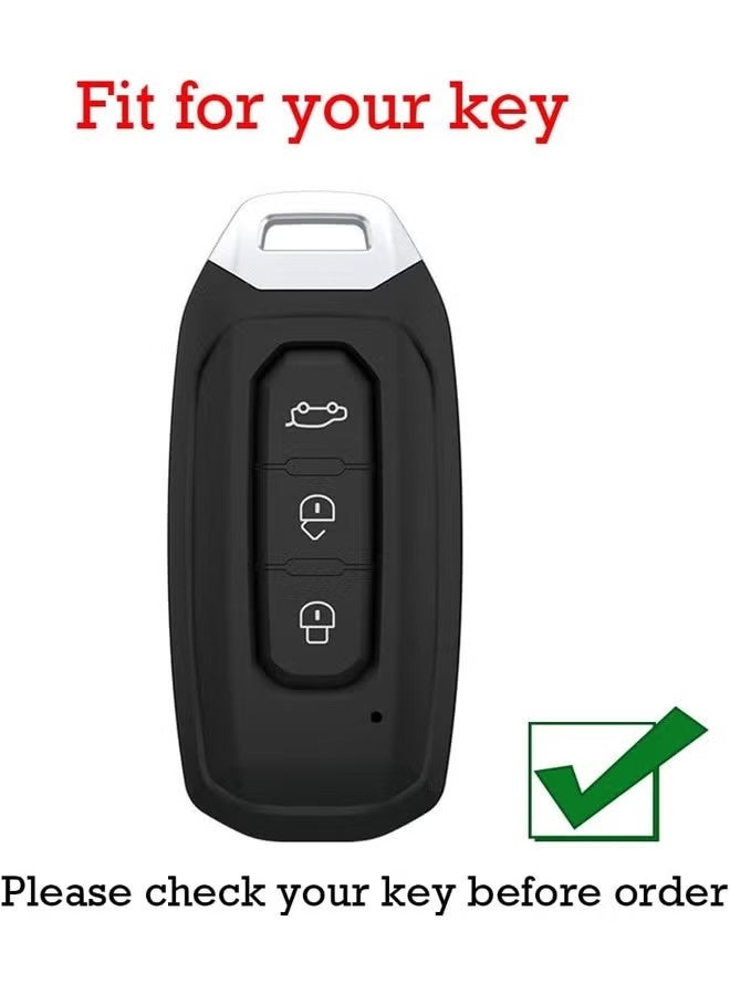 Car Key Cover Fit for Ford Taurus Territory Kuga, TPU Car Key Cover Shell with 3 Buttons - Image 2