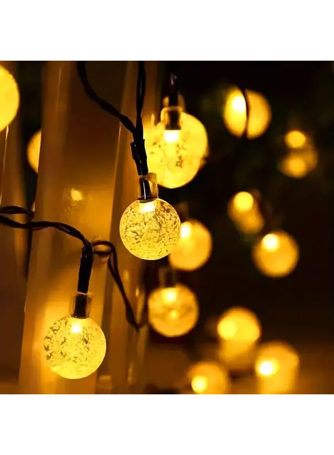 Warm Light Solar Outdoor String Lights 100 LED 8 Modes IPX4 For Garden Patio - Image 5