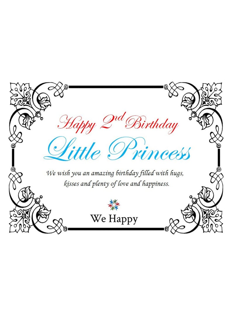 We Happy 2nd Birthday Party Fancy Dress Two Year Photography Costume Prop 4 Pcs Set - Image 5