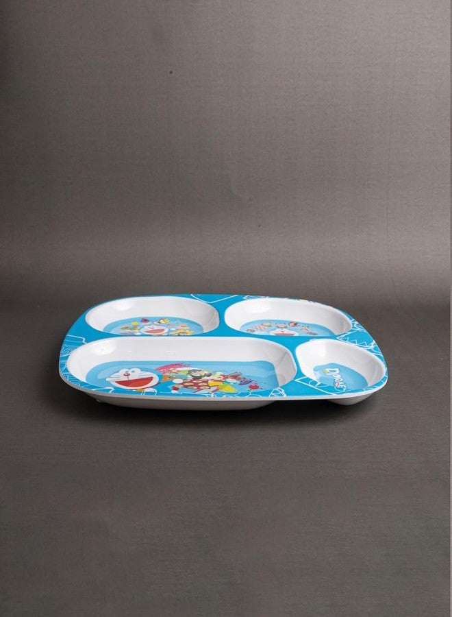 Superware Melamine Doraemon Kids Meal Plate 4 Section Divided Dinner Serving Tray Non Toxic Durable Food Grade Children Dining Fun T382 Gifting Option - Image 4