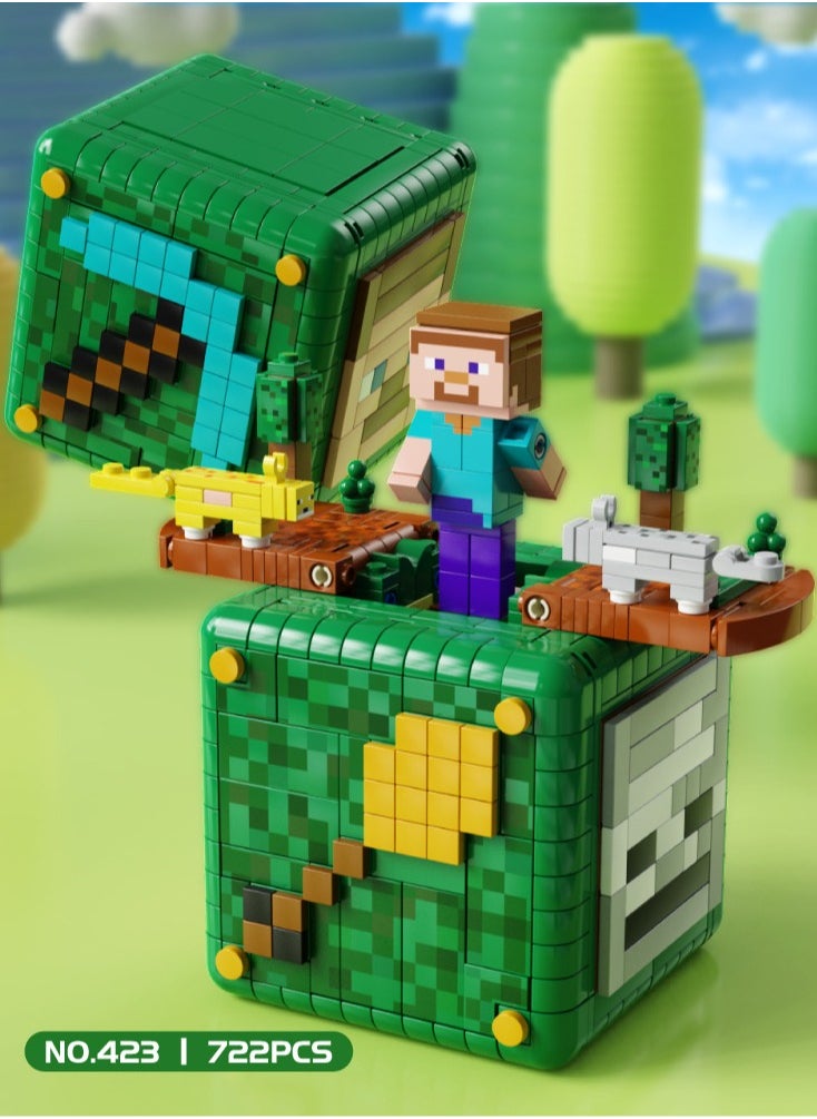 Compatible with Lego building blocks, my world mechanism box toys, children's elements, dragon assembly figures, educational gifts for children, friends and family  - Image 4