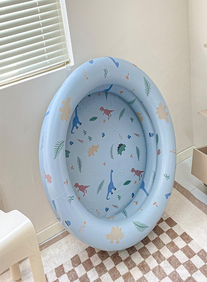 GOTOTOP Inflatable Pool Baby Retro Blow Up Swimming Pool Family Cute Thickened Water Pool (Blue) - Image 5