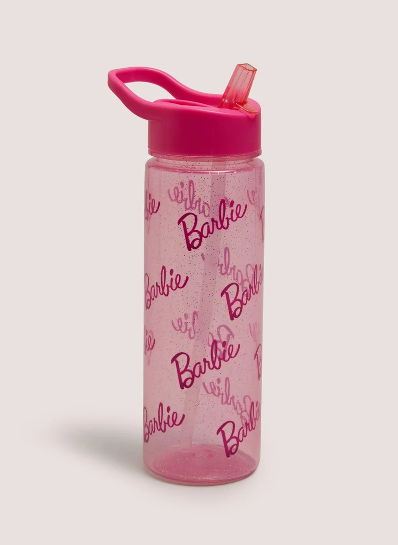 Matalan Barbie Kids Pink Water Bottle