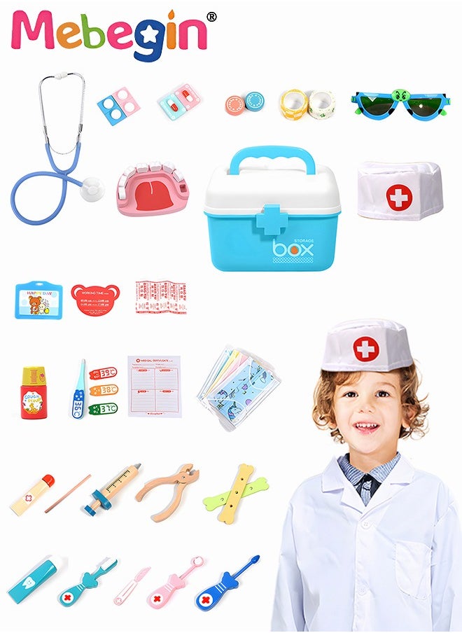 MEBEGIN Complete Dentist Kit with Oral Mirror, Dental Model, Stethoscope and Other Tools, Professional Doctor Toys Kit with Medical Kit and Doctor's Clothes, Doctor-themed Play House Toys, Medical Role Playing Game, Ideal Gift for Kids  - Image 2