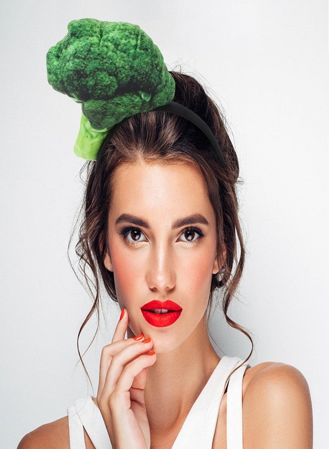 FOMIYES Hair Accessories Vegetable Headband Hair Bands Tie Tiara Vegetables Head Band Cute Headbands Cosplay Spa s Adult Accessories Broccoli Women's Fabric - Image 2