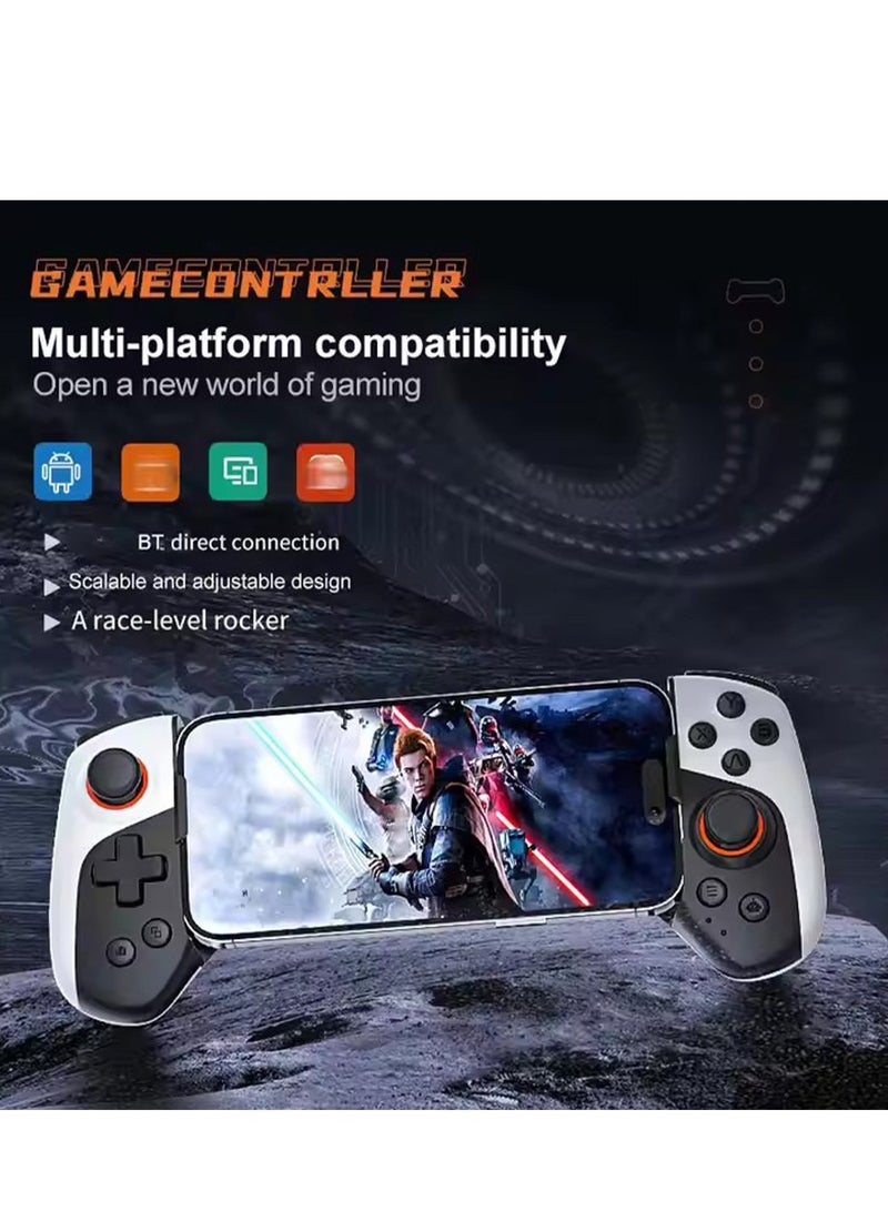 Bluetooth Mobile Game Controller with Cooling Fan – RGB Backlight, 300mAh Battery, 18H Playtime, 3D Vibration, Multi-Platform Support for iOS/Android/PC/Switch, Adjustable (136-184mm) for COD, Genshin Impact & More - Image 5