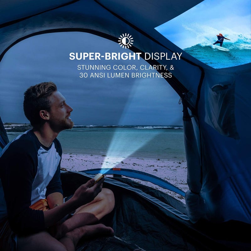 Kodak Ultra Mini Portable Projector - HD 1080p Support LED DLP Rechargeable Pico Projector - 100" Display, Built-in Speaker - HDMI, USB and Micro SD - Compatible with iPhone iPad, Android Phones - Image 4