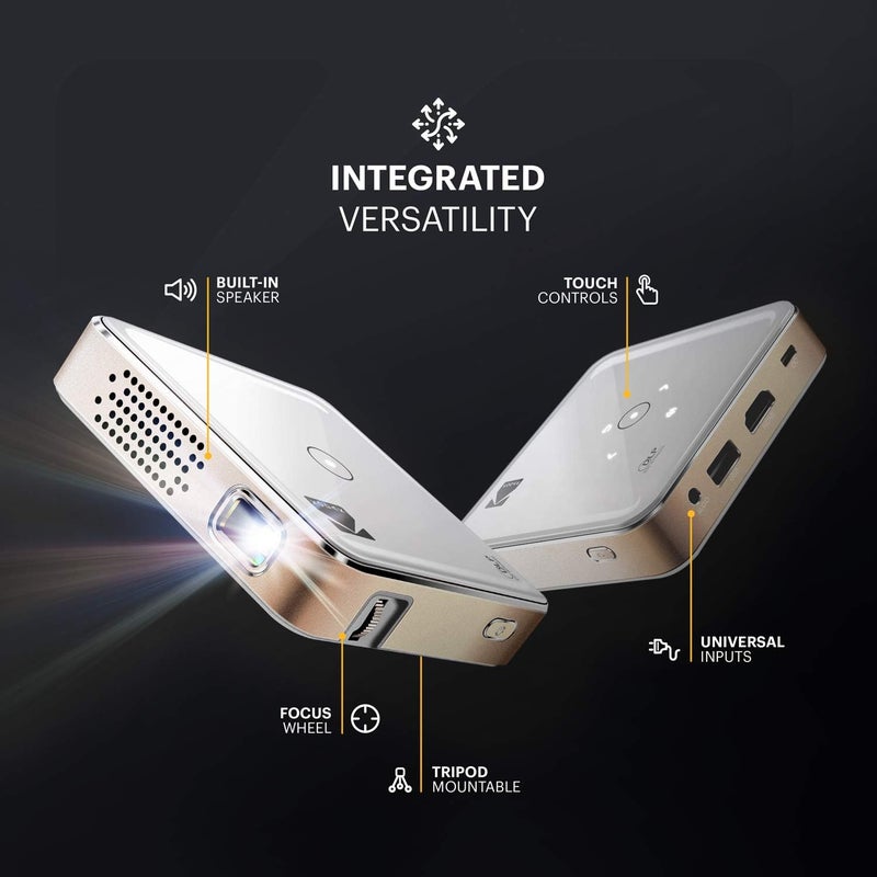 Kodak Ultra Mini Portable Projector - HD 1080p Support LED DLP Rechargeable Pico Projector - 100" Display, Built-in Speaker - HDMI, USB and Micro SD - Compatible with iPhone iPad, Android Phones - Image 2