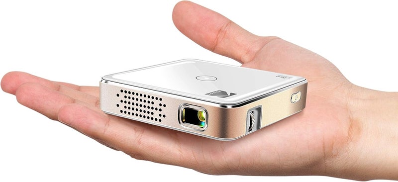 Kodak Ultra Mini Portable Projector - HD 1080p Support LED DLP Rechargeable Pico Projector - 100" Display, Built-in Speaker - HDMI, USB and Micro SD - Compatible with iPhone iPad, Android Phones - Image 1