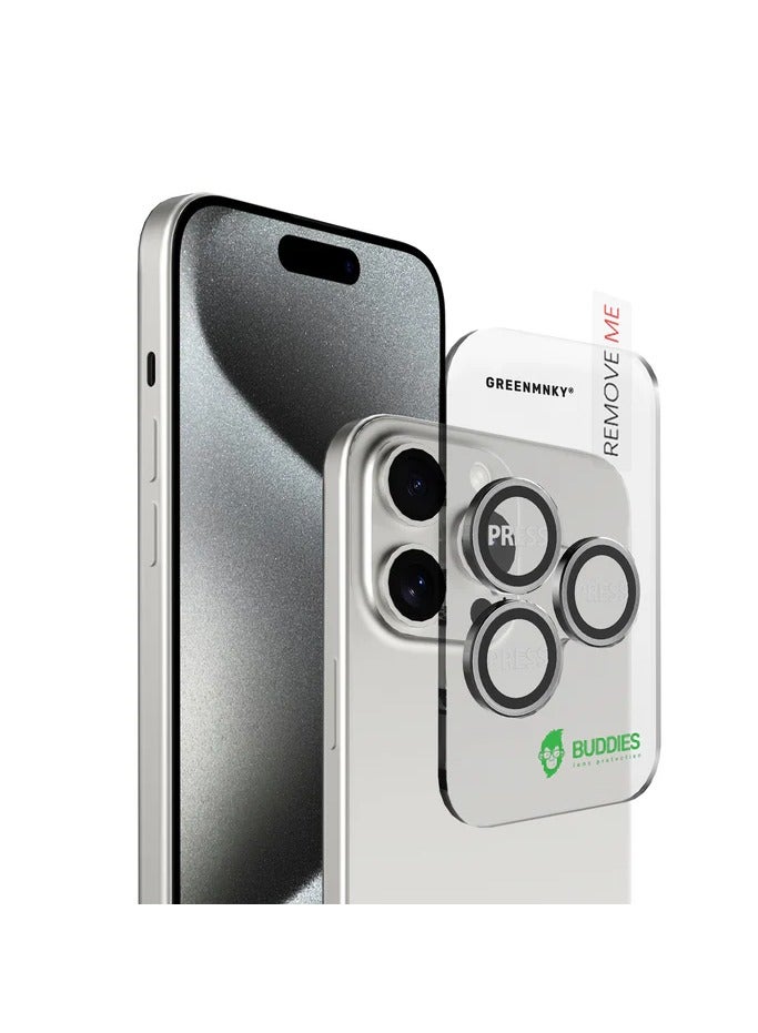 GREENMNKY 15 PRO/ PRO MAX CAMERA LENS PROTECTION - Image 2