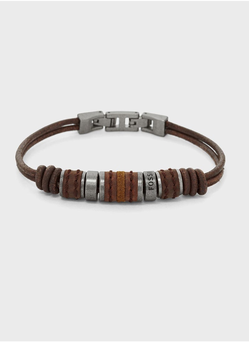 FOSSIL - Jf00900797 Rondell Leather Bracelet - Image 1