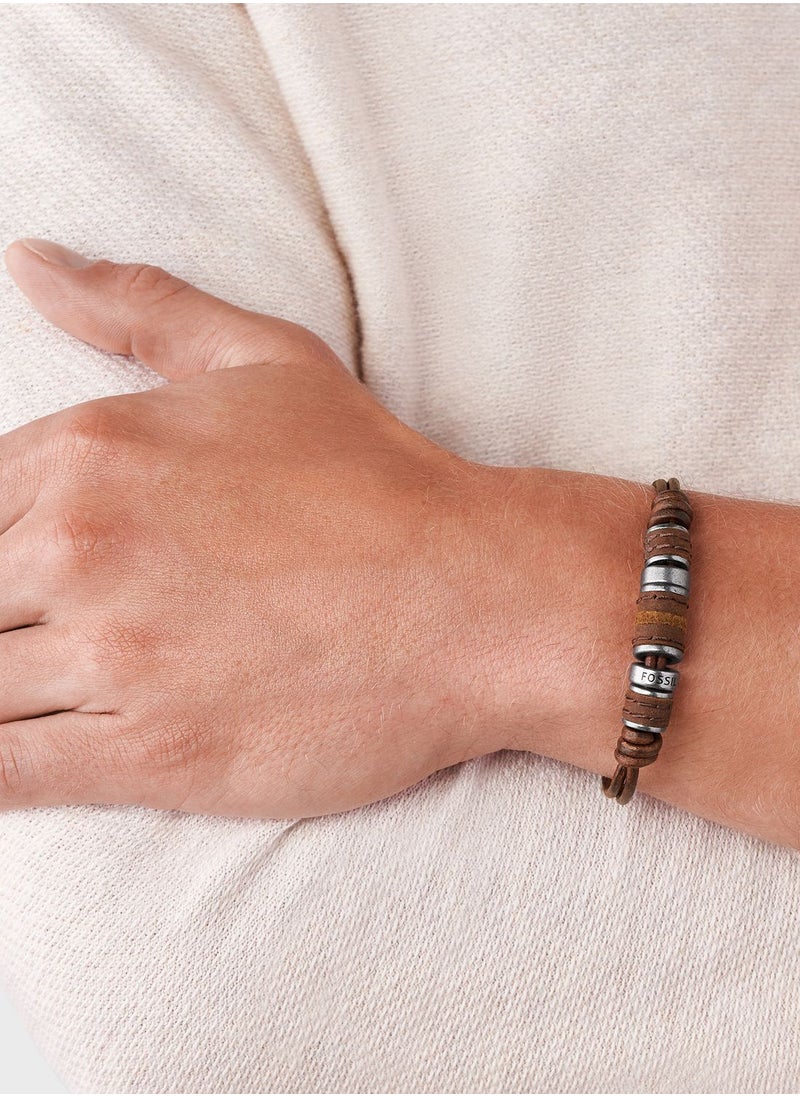 FOSSIL - Jf00900797 Rondell Leather Bracelet - Image 1