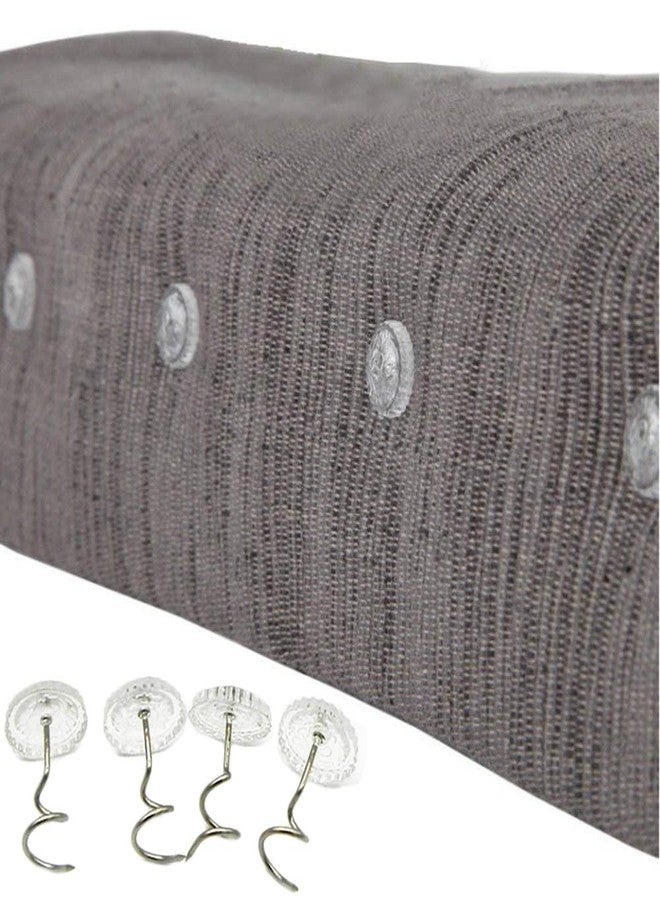 JFFX 50 Pieces Upholstery Tacks, Twist Pins for Slipcovers and Bedskirts Clear Head Screw Nail Spiral Bed Skirt Pins - Image 5