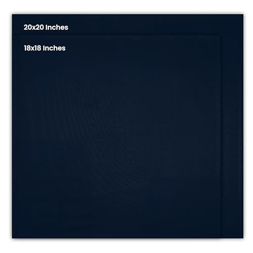 Utopia Kitchen Navy Blue Cloth Napkins [12 Pack, 18x18 Inch] Absorbent Cotton Blend Washable and Reusable for Dinner, Restaurant, Lunch, Wedding and Hotel - Image 2