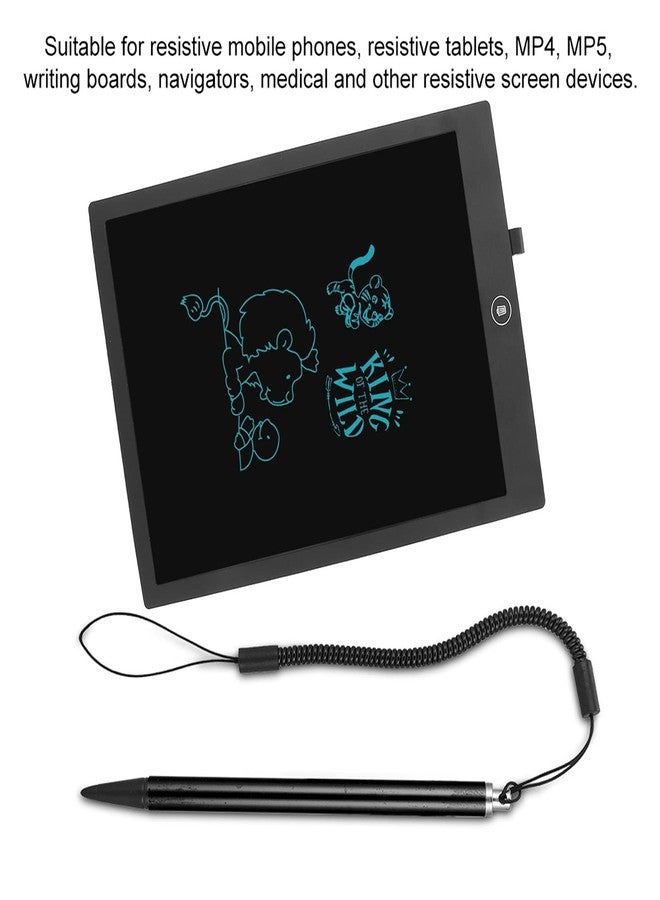 Yctze قلم رسم باللمس مقاوم v110 Yctze v110,st مع حبل نابض لجهاز POS PDA Navigator (أسود) - Image 3