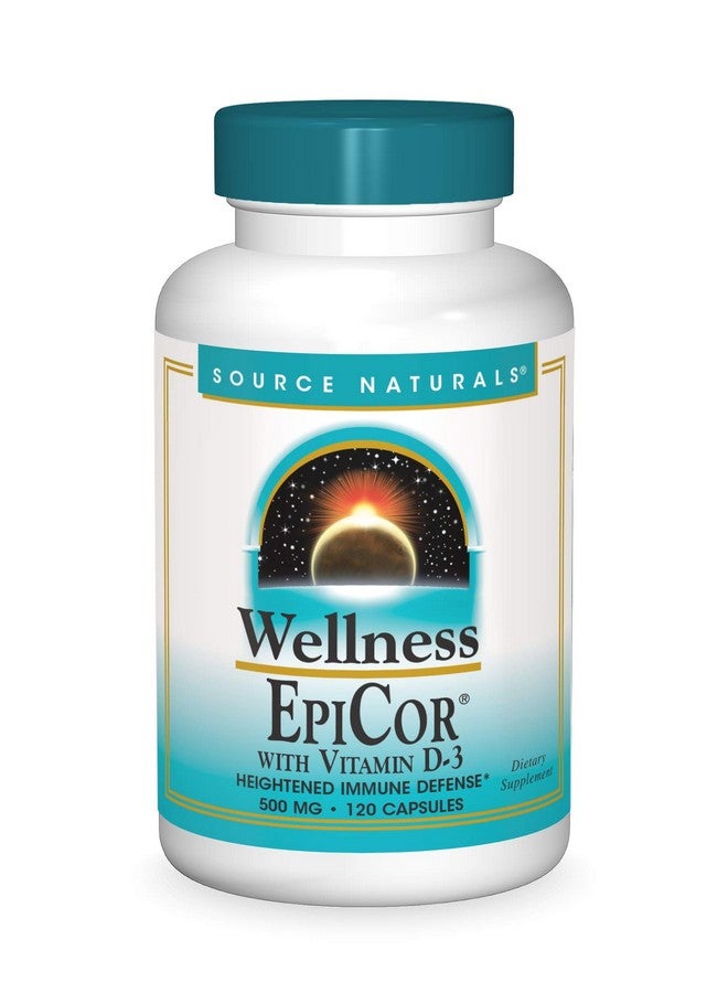 Source Naturals ويلنيس إبيكور مع فيتامين د3 لتعزيز الدفاع المناعي 120 كبسولة - Image 1