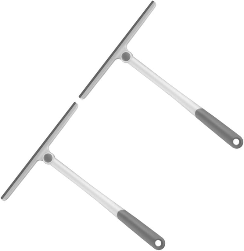 SMASOLO 2pcs Glass Cleaning Utensil Wiper with PP TPR Blades for Shower Doors Car Windshields and Windows Multi Functional Water Removal Tool for Home and Auto Cleaning - Image 1