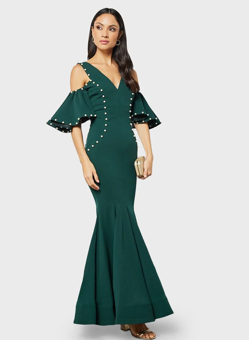 Threadz by Ajooni Mermaid Pearl Dress