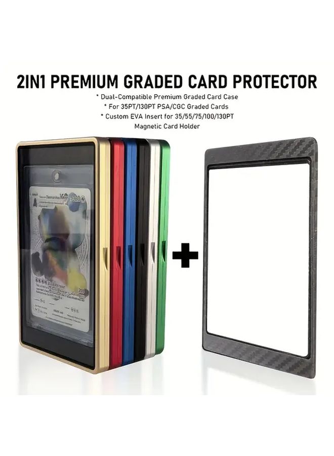 Metal Graded Card Holder 35PT Silver Anti Scratch Storable For PSA CGC - Image 2