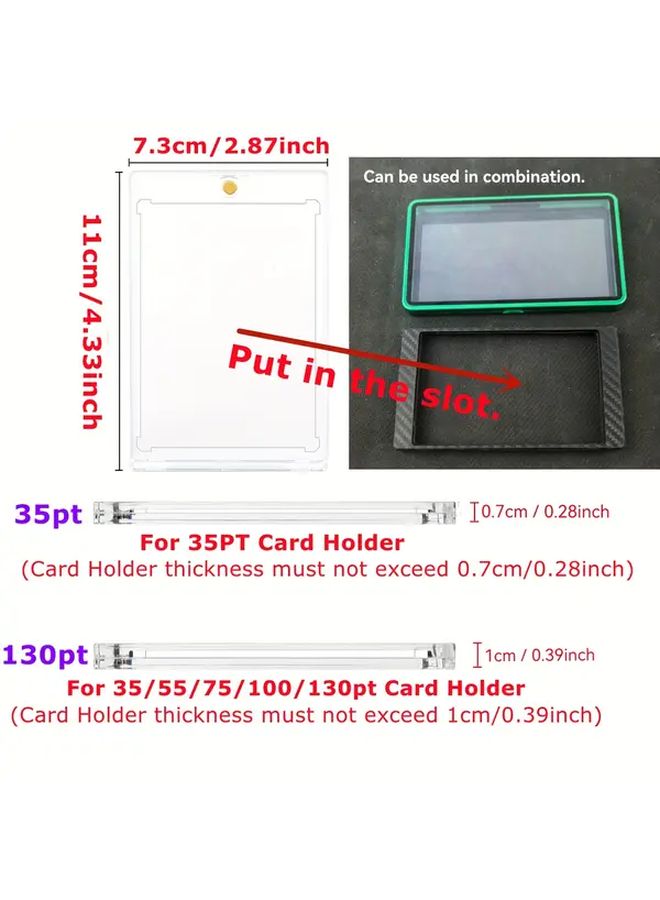 Metal Graded Card Holder 35PT Silver Anti Scratch Storable For PSA CGC - Image 5