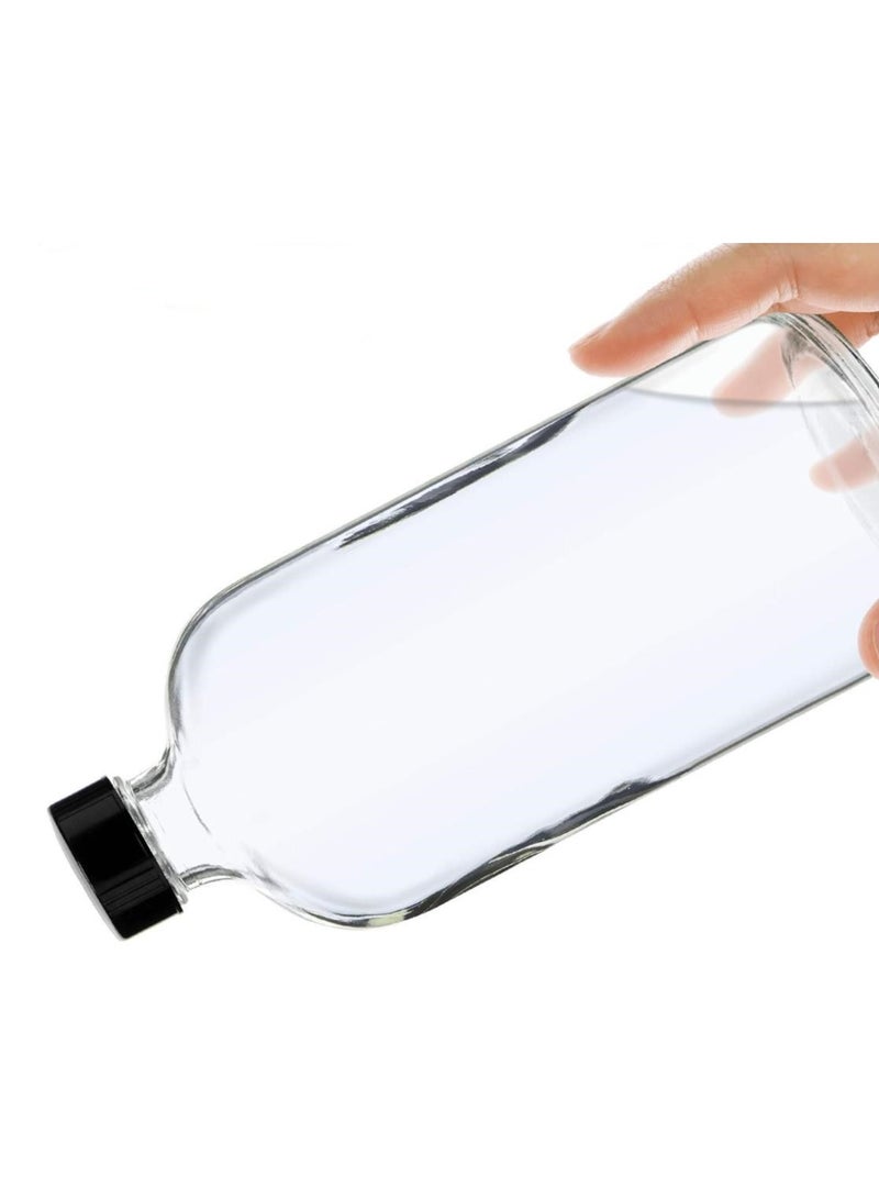 FUFU 2Pcs 16oz Clear Glass Spray Bottles Refillable  Containers for Essential, Cleaning Products, Aromatherapy, Misting Plants - Image 4