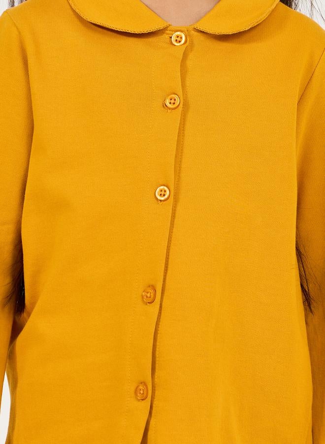 Styli Collared Button Down Shirt & Pyjama Set - Image 4