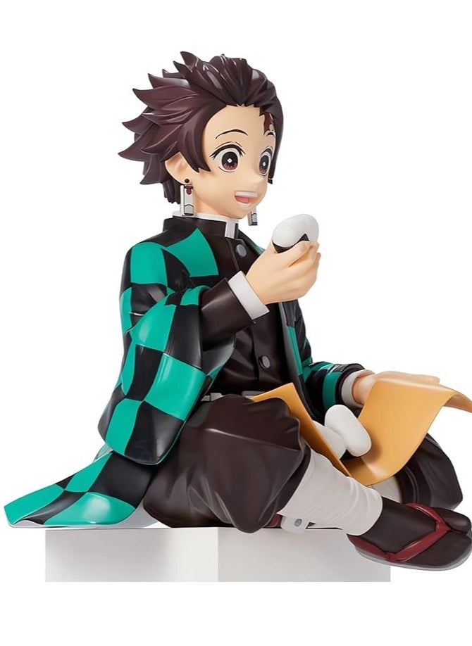 Generic - Kamado Tanjirou Ghost Slayer Figure Eat Rice Balls Series Action Figure Toys Collection Desk Decor Collection Toy (Onigiri Tanjiro) - Image 1