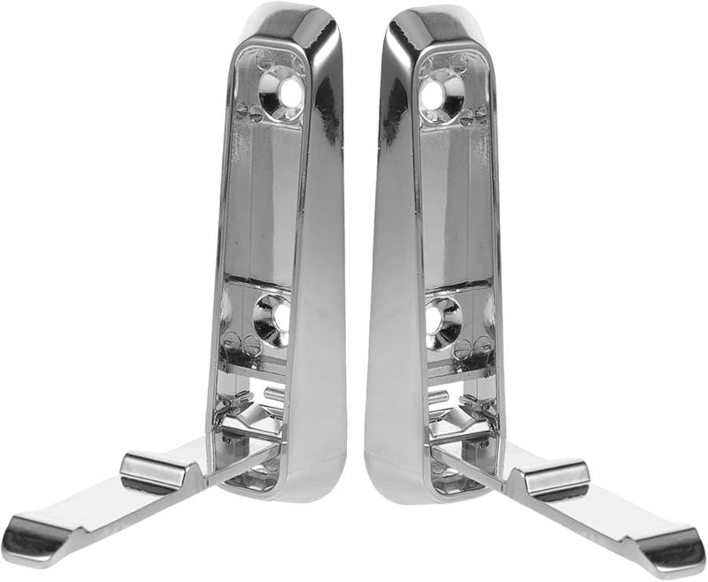 خطافات حائط قابلة للطي 2 قطعة من سبائك الألومنيوم قوية التصاق توفير المساحة للحمام والمطبخ - Image 2