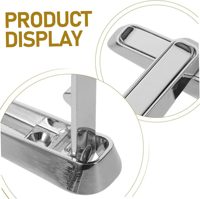 خطافات حائط قابلة للطي 2 قطعة من سبائك الألومنيوم قوية التصاق توفير المساحة للحمام والمطبخ - Image 4