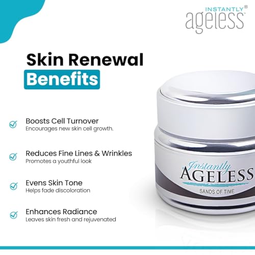 Instantly Ageless Sands of Time Microdermabrasion Facial Scrub - Skin Care Face Exfoliator with Vitamin E and fruit extracts - Best To Use Before Face Moisturizer - 1.7 oz - Image 2