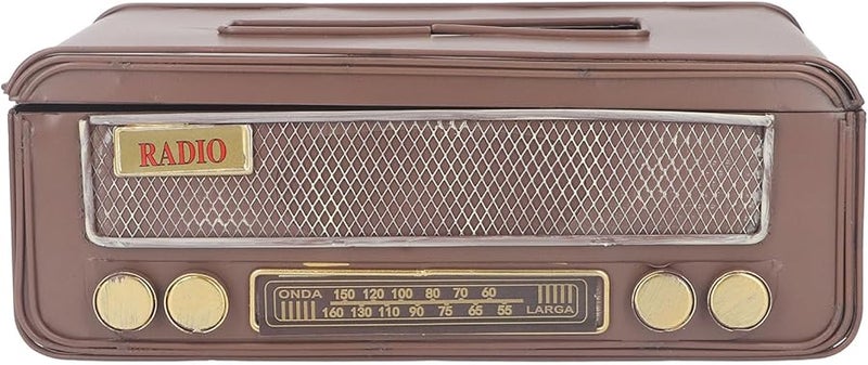 Vintage Iron Art Tissue Box Cover Retro Home Decor Side Opening Design - Image 2