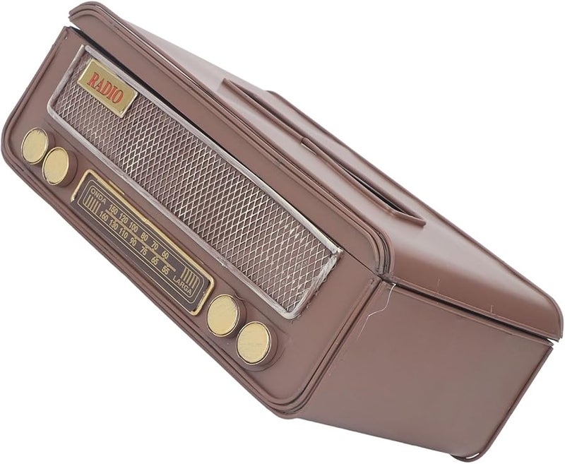 Vintage Iron Art Tissue Box Cover Retro Home Decor Side Opening Design - Image 5