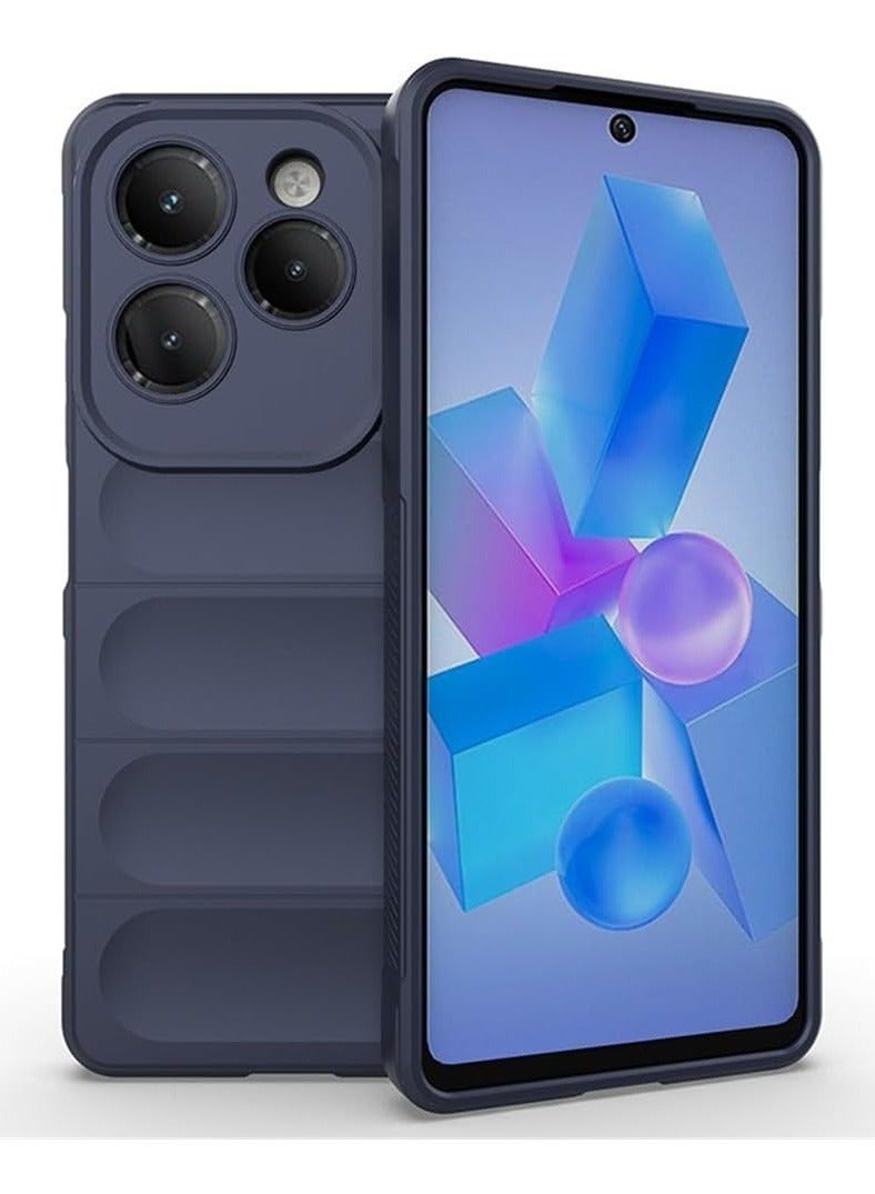 Liquid Silicone Case Compatible with Infinix Hot 40/Hot 40 Pro Camera Lens Protection, Anti-Scratch Soft Microfiber Lining, Rubber Full Body Shockproof Cover - Image 1