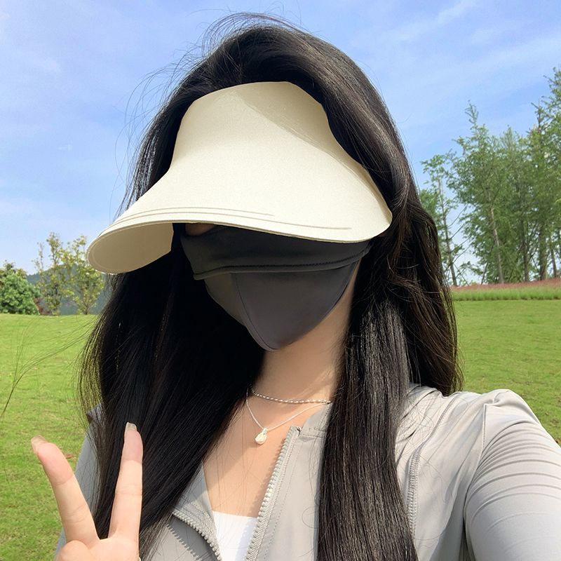 قبعة شمسية نسائية مع حافة عريضة قابلة للتعديل - Image 2