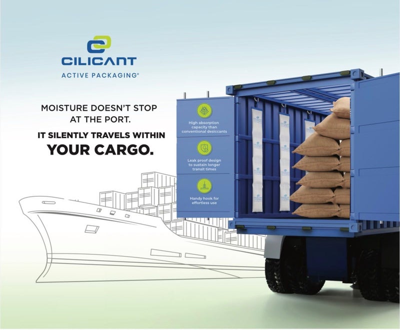 CILICAnT 270 Container Desiccant Moisture Absorber Bag - 1kg with Hanger to Protect Cargo from Moisture Damage During Transportation, Shipping & Export by Reducing Humidity (Small Pack) - Image 2
