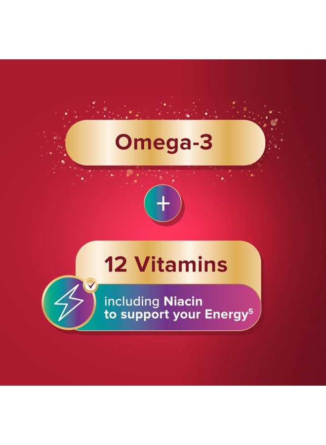 Procter & Gamble Seven Seas Cod Liver Oil fish oil plus multivitamins with Omega-3 and Vitamin D, 30 capsules supplements - Image 4