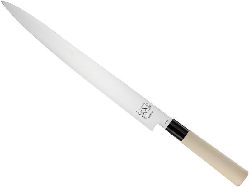 Mercer Culinary Mercer CulinaryM24012 Asian Collection Yanagi Sashimi Knife 12Inch Wooden Handle 