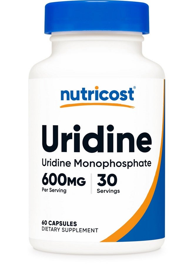Nutricost نوتريكوست يوريدين أحادي الفوسفات 60 كبسولة، 600 ملغ لكل حصة - نباتي، 30 حصة - Image 1