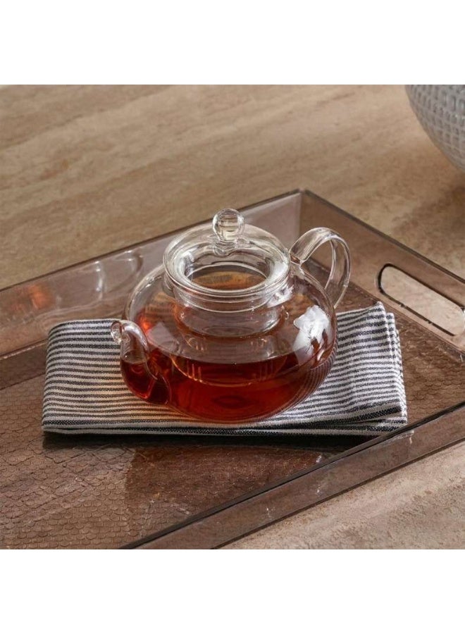 Pan Home Borosilicate Glass Teapot With Infuser - Clear - Image 1