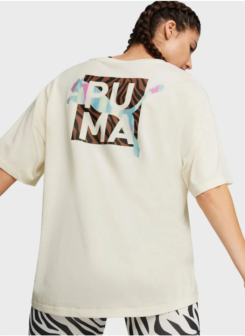 PUMA Animal Remix Boyfriend T-Shirt