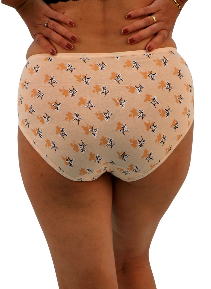 JOANNA JOANNA 123082 Women's Two Tone Floral Design Mid Rise 3-Pack Panties, Multicolor  - Image 4